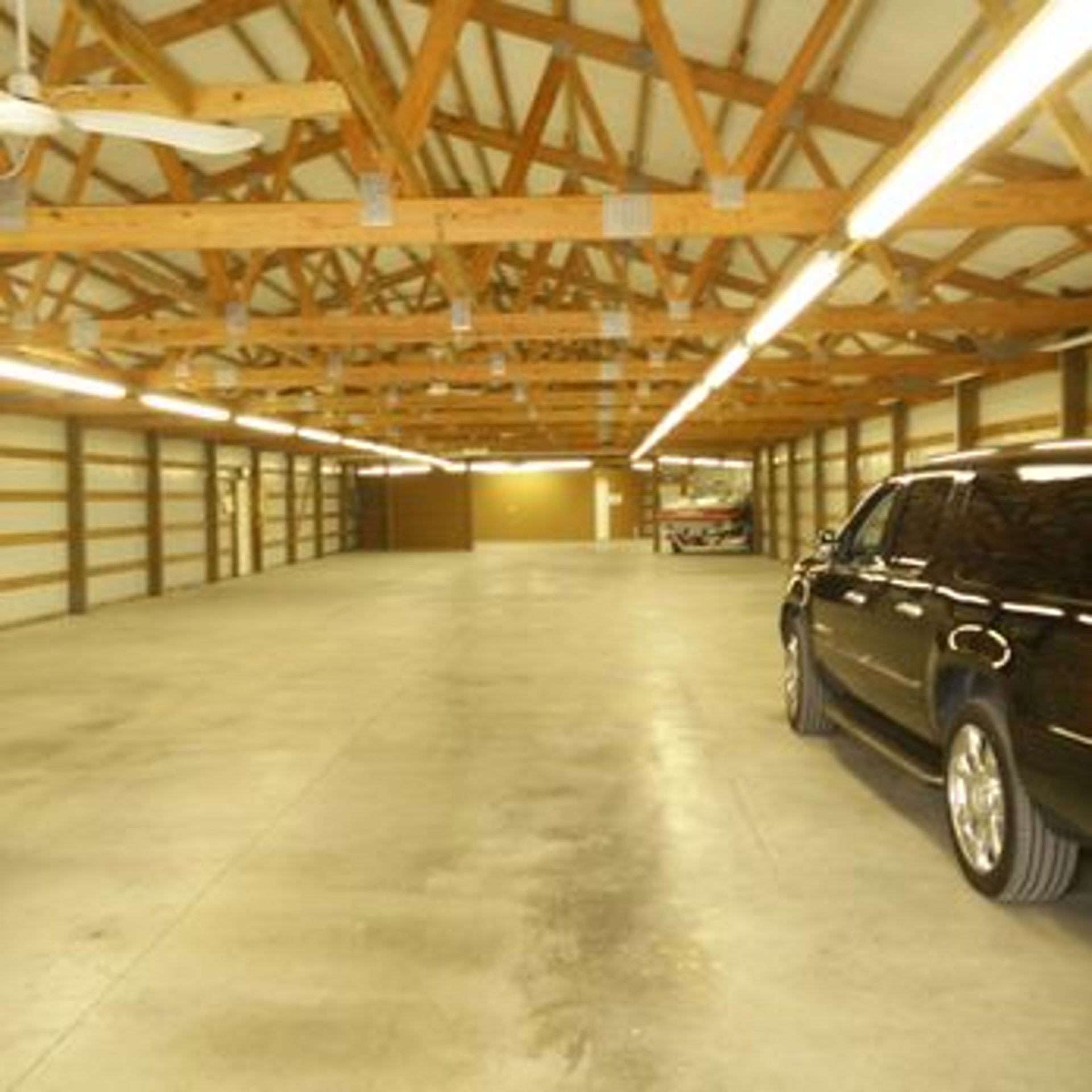 Clean, dry indoor storage building used for seasonal boat and car storage near Lake Geneva